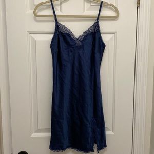 COPY - Victorias Secret silk navy blue chemise